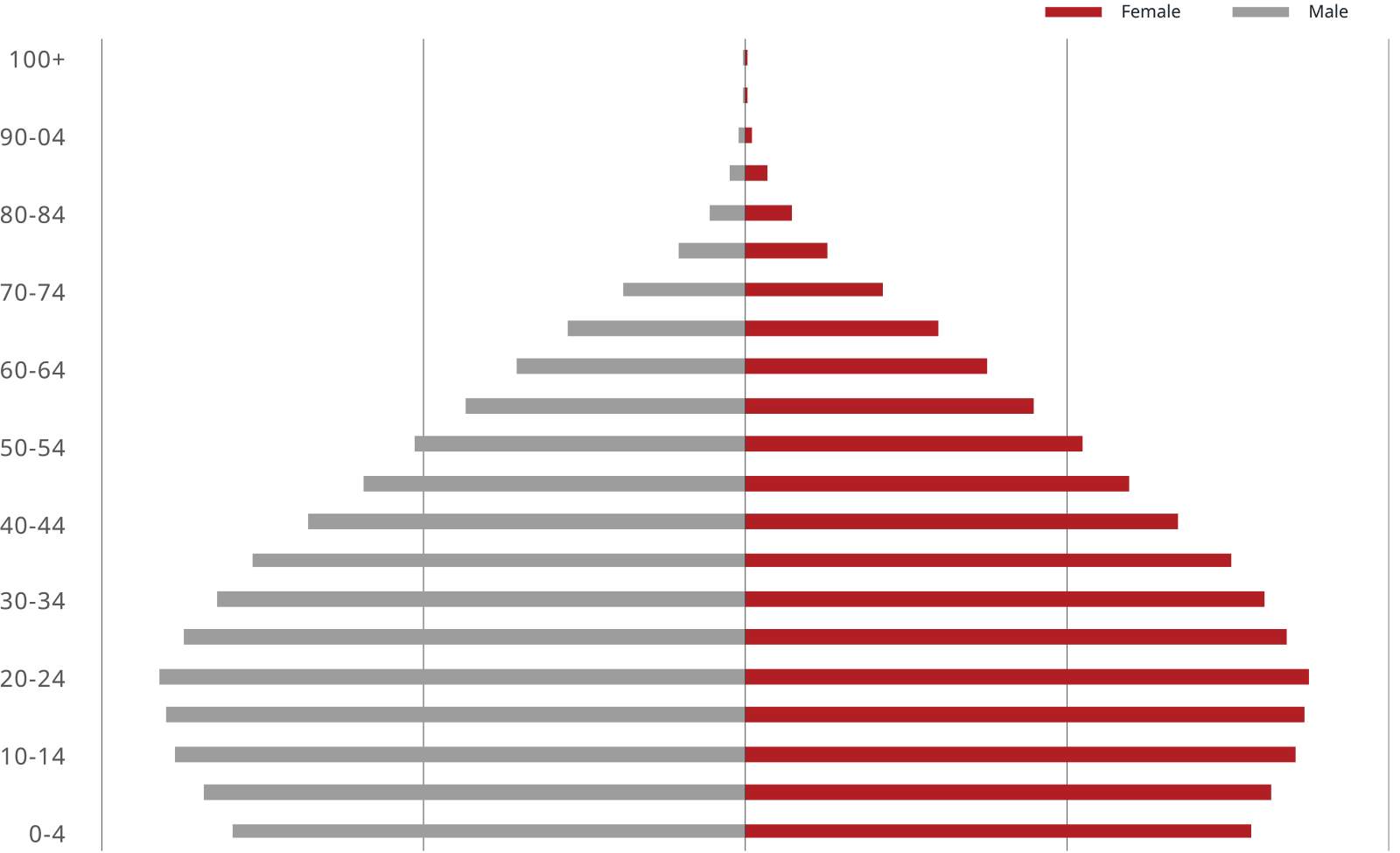 Indian Population Pyramid 2023